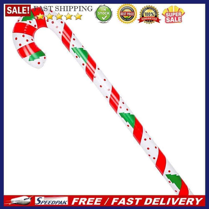Inflatable Candy Canes PVC Candy Canes Balloon Costume Prop (90cm Printed)