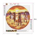 5D DIY Full Drill Diamond Painting Horse Cross Stitch Home Decor (C1083)