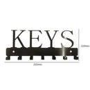 Metal Key Rack with Hooks Kitchen Organizer Bathroom Rangement Hooks Hangers
