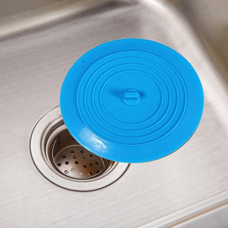 Cleanable Tub Bathtub Durable Stopper Leakage-Proof Drain Sink Plug (Blue)