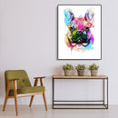 Painting By Numbers DIY Colorful Dog Canvas Oil Wall Art Picture Ornaments Kit