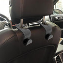 Car Back Seat Hook Rhinestones Handbag Auto Headrest Hanger Holder (White) Newly