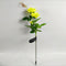 IP65 Waterproof Solar Powered 3 LED Rose Light Garden Ground Lamp (Yellow) Newly