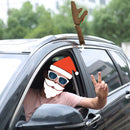 Christmas Car Deer Antlers Nose Horn Costume Truck Holiday Decor (A Brown) Newly
