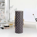 PU Leather Stars Printing Cosmetic Storage Cup Makeup Brushes Cylindrical Case