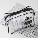 Affeco Unisex TPU Transparent Waterproof Cosmetic Bag Travel Makeup Organizer