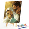 DIY Paint By Number Kit Frameless Family of Jesus Handpainted Canvas Art Deco