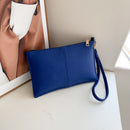 Women Clutch Handbags Envelope Long Wallet Solid Color Lady Party Evening Purse