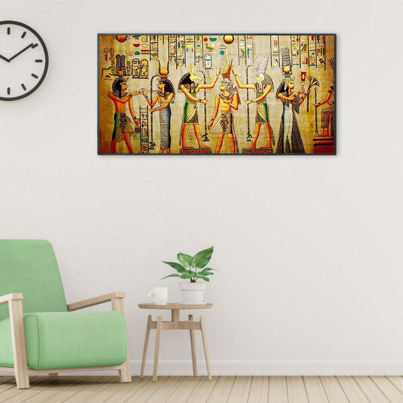 Egyptian Frescoes Oil Paint By Numbers Kits DIY Handpainted on Canvas Craft