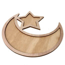 Muslim Wooden Eid Mubarak Ramadan Table Decor Dessert Pastry Serving Tray hot.