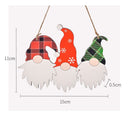Decor House Accessories Christmas Door Decoration Hanging Sign Door Hanger Wood