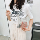 Retro Women Clear Shoulder Underarm Hobos Bag Pure Color Handbag (Clear 2)