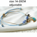Day present Adjustable Charm Couples Bracelet Moon Rope Bracelet Hand Chain