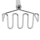 Home  Squeeze Ricer Smooth Wave Shape Stainless Steel Crusher Potato Masher