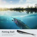 Crankbait Sequin Split Tail Soft Fish Lure 7cm 1.2g Lifelike Wobblers False Bait