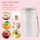 Portable Blender Wireless Juicer USB Small Lemon Orange Fruit Cup (White) Newly