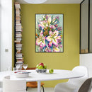 Full Round Diamond Painting Lilies Rhinestone Mosaic Home Wall Art Craft Decor