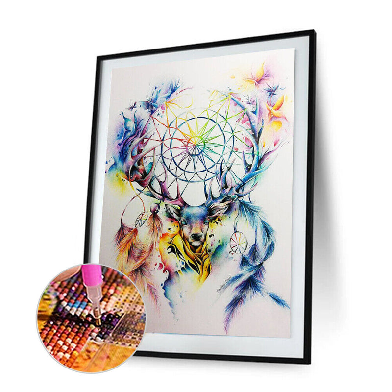 5D DIY Part Special Shaped Drill Diamond Painting Deer dreamcatcher