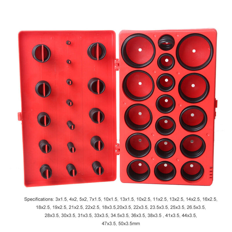 419pcs O Ring Rubber Gasket Seal Universal Washer Assortment Set R01-R32 Newly