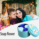 Scented Rose Flower Soap for Body Bath Valentine Day Wedding Gift (Blue) Newly