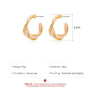 Fashion Alloy Spiral Stud Earrings Hanging Drop Earrings Female Jewelry