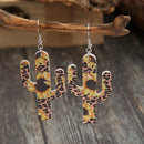 Sunflower Cactus Shape Drop Earrings Jewelry Women Xmas Holiday Gift Ornaments