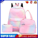 #A Tie Dye Ink Backpack Student Schoolbag Laptop Bookbag Three Piece Insulated