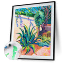 40x50cm Summer City Frameless Picture Oil Paint By Numbers Hand Painted Decor
