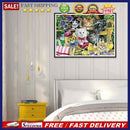 5D DIY Full Round Drill Diamond Painting Cat Kit Home Decoration Art Craft