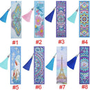 Shape Rhinestones Tassel Book Marks Cross Stitch 5D Diamond Painting Bookmark