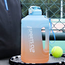 Sports Water Bottle Outdoor Fitness Travel Leakproof Frosted Cups (Blue) Newly
