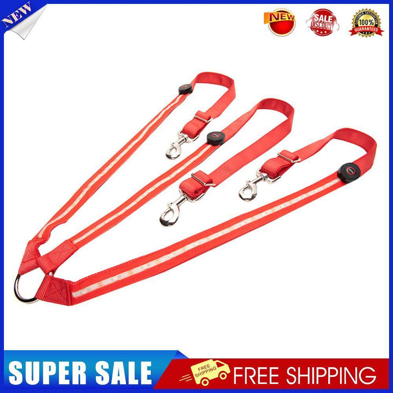 LED Harness Horse Webbing Lights Safety Belt Horse Riding Equipment (Red)