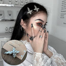 Acrylic Metal Harajuku Flame Hair Clip Headwear Wave Sun Hairpins Barrette