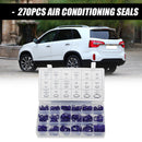 270pcs Assorted Air Conditioning Seal O-ring for R22 R134a Rubber Gaskets Purple