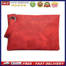 Women PU Leather Clutch Wristlets Purse Wallet Pure Color Handbags Red