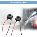 2pcs Car 1156 Bulb Holder Socket Adapter LED Side Light Wiring Connector Newly