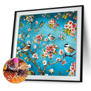 5D Full Round Drill Diamond Painting Flower Bird Mosaic Picture DIY Rhinestones