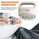 Silicone Scalp Head Massager Comb Handheld Hair Washing SPA Brush (Grey) Newly