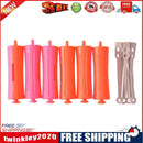 6pcs Perm Bar Rubber Band Hair Curler Hairdressing Tool(Random Color/10