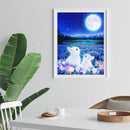 Digital Oil Paint By Numbers Animal Color Drawing Modern Canvas Art