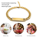 Anti-fade Glossy Surface Bracelet Personalized Jewelry for Couples Memorial D