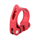 MTB Bike Road Quick Release Seat Post Clamp Saddle Tube Clip (Red 34.9mm) Newly