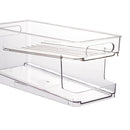 Beer Soda Storage Box 2 Layer Refrigerator Auto Rolling Beverage Can Racks Newly