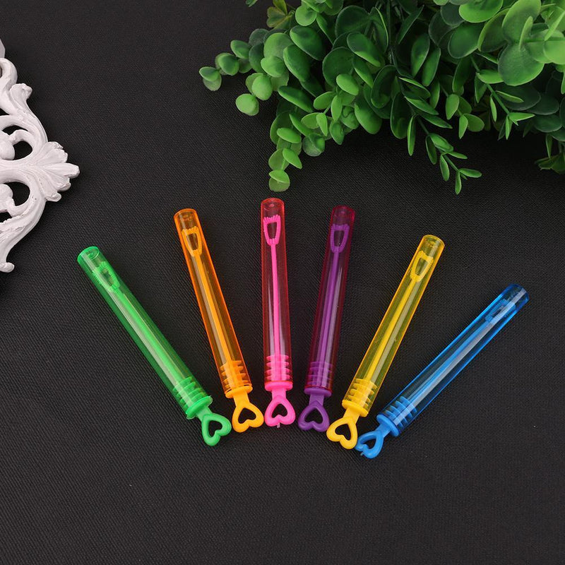 24pcs Funny Kids Outdoor Soap Bubble Bottles Toys Home Wedding Decor(Heart)