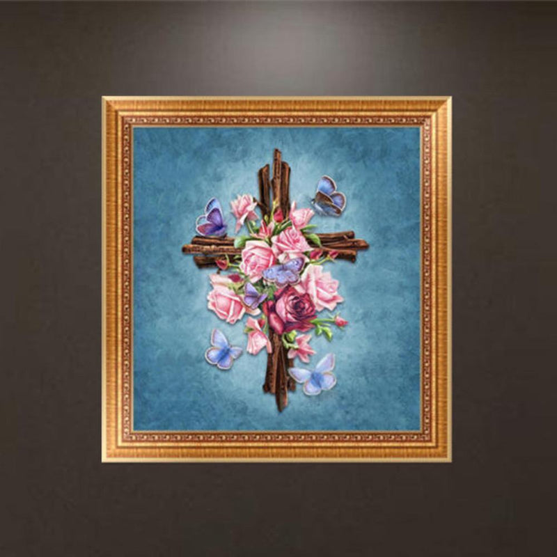 Embroidery 5D Diamond Painting DIY Flower Cross Stitch Home Wall Decor