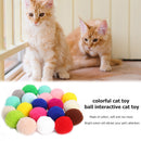 Cat Candy Color Round Ball Toys Set Interactive Pet Molar Chew Toys (10pcs)