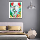 5D Bird Flower Mosaic Diamond Painting Drawing Partial Special Shape Drill Craft