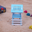 Pet Bed Nest Hamster House Wooden Climb Small Animal Pet Sleeping Cage(Blue
