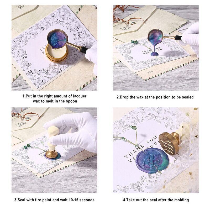 Rose Garden Retro Seal Wax Seal Stamp Head Fire Paint for Invitation Signature