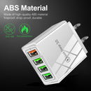 4USB Phone Charger 5.1A USB Power Adapter QC3.0 Fast Charge Multi-Port Charging